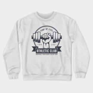 Gym logo in vintage style Crewneck Sweatshirt